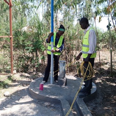 Well rehabilitation in progress