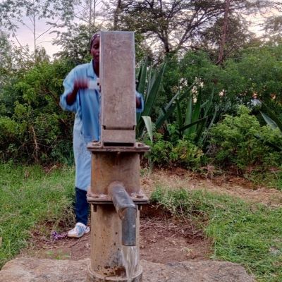 Hand pump working after repair 