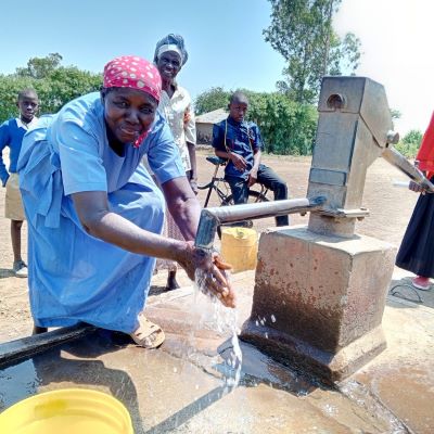 Happy to have clean water