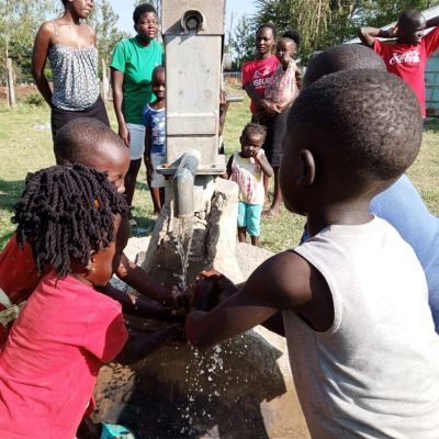 Grateful village kids 