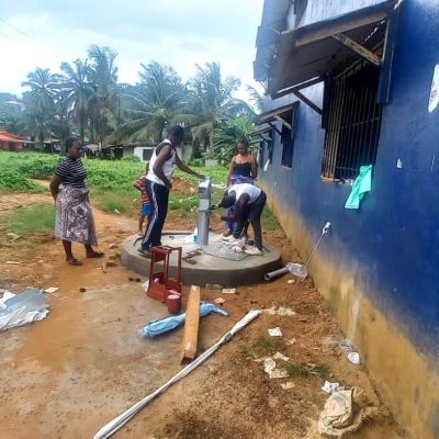 Well rehabilitation in progress