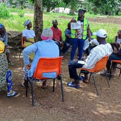Health and hygiene training session underway