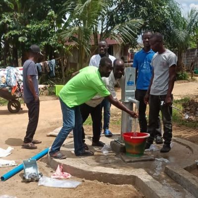 New communal clean water well