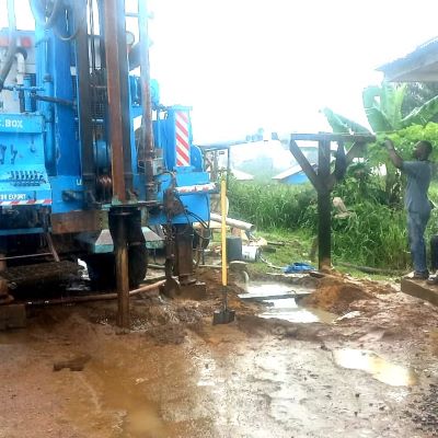 Well construction in progress