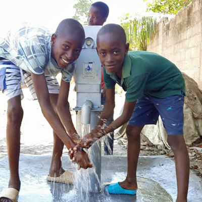 Children by New Well