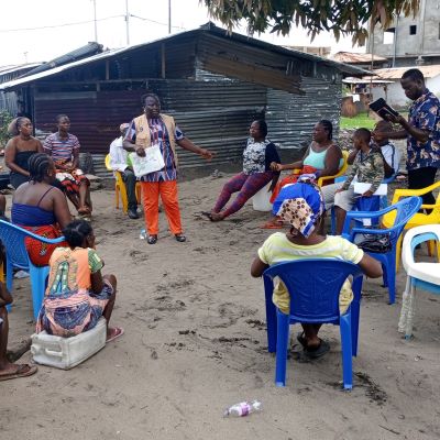 Residents attending Health and Hygiene training session