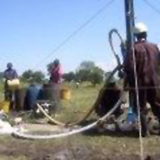 Drilling in process