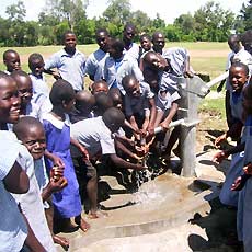 Children by New Well