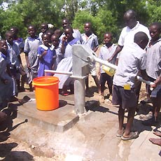 Students Helping to Develop New Well