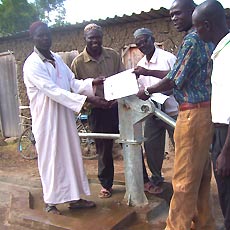 Presenting Certificate to Muslim Cleric