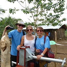 Jodi, Chris & Judi at New Well Dedication