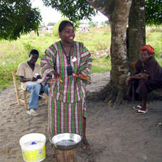 Teaching at Health and Hygiene Workshop