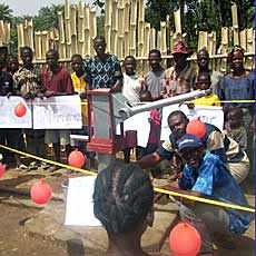 New hand pump and water supply