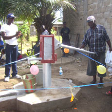 New Hand Pump and Clean Water Supply