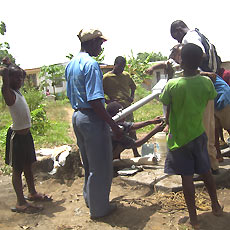 Planting the Hand Pump