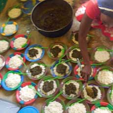 Communal Meal at Workshop