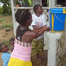 Handwashing demonstration