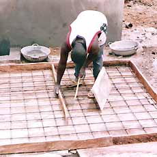 Preparing to Pour Floor