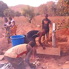 Setting in Pump Pad