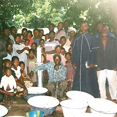 Villagers Celebrating New Well