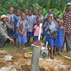 Celebrating New Hand Pump and Clean Water Supply