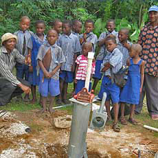 Celebrating New Hand Pump and Clean Water Supply