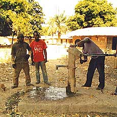 Finishing Repairs on Handpump